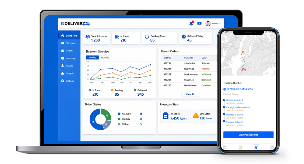 Delivery App Dashboard