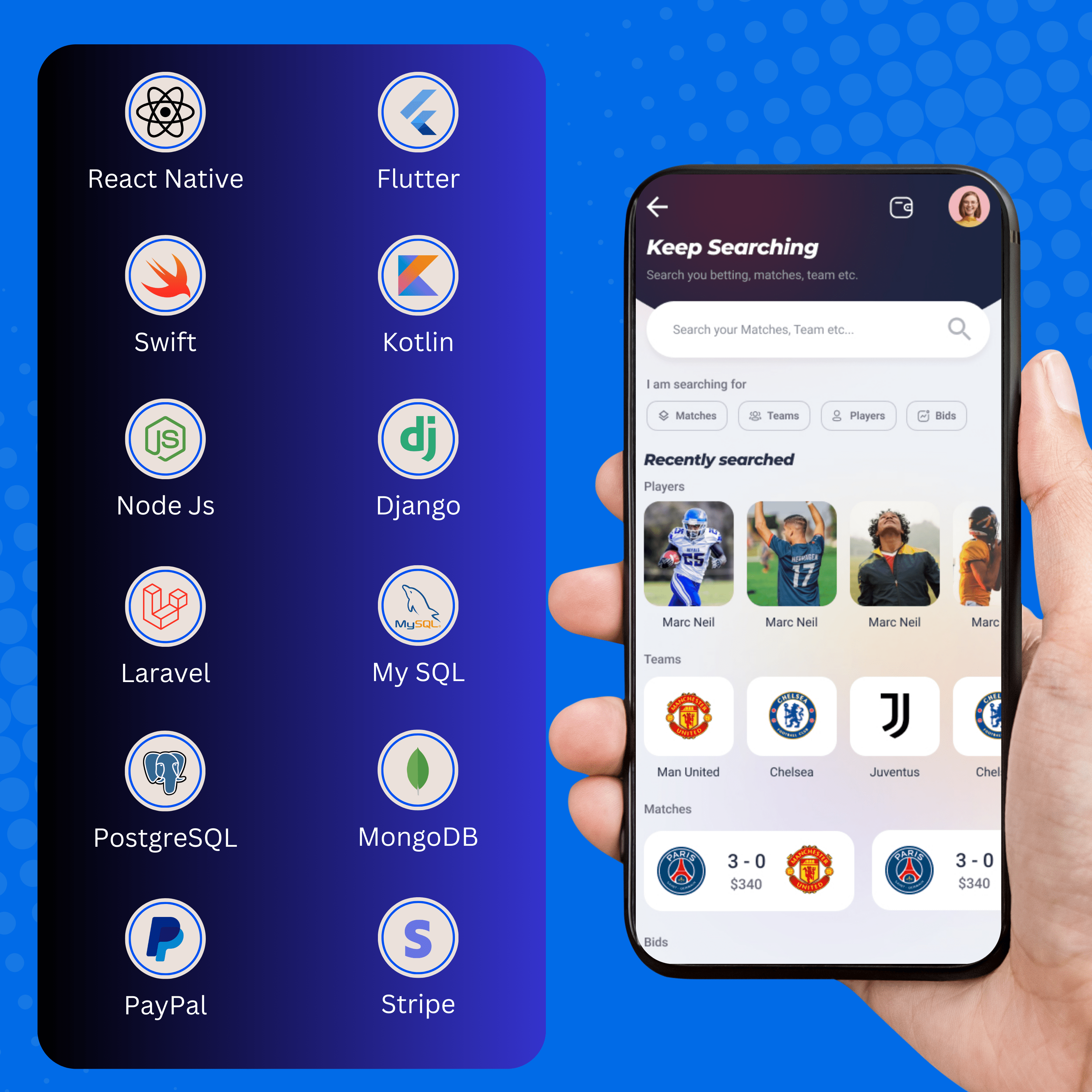 Cricket Betting App Tech Stack
